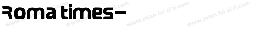 Roma times字体转换